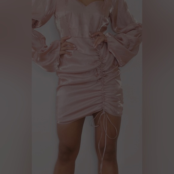 Satin mini dress - Picture 3 of 3